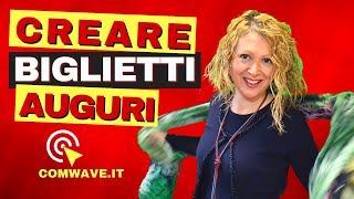 Biglietti di Auguri da stampare e Biglietti di auguri da inviare Con Canva come funziona [upl. by Weed]