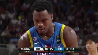 Gilas Pilipinas VS Latvia FULL GAME HIGHLIGHTS  Olympic Qualifying Tournament 2024 [upl. by Duleba935]