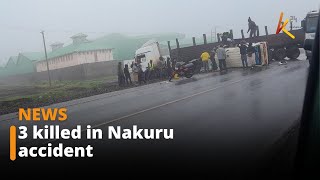 3 killed in Nakuru accident involving matatu and a trailer [upl. by Barry164]