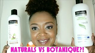 TRESEMME NATURALS vs BOTANIQUE BATTLE  REVIEW amp DEMO on NATURAL HAIR [upl. by Nimajneb3]