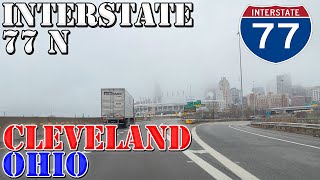 I77 North  Cleveland  Ohio  4K Highway Drive [upl. by Soiritos]