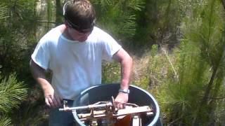 Field Honey Extraction How I extract honey in the apiary [upl. by Stetson]