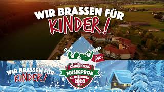 Teaser Musikprob Christmas Stadl quotWir brassen für Kinderquot [upl. by Aekahs403]