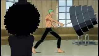 Funny One Piece  Brook and Zoro Engsub [upl. by Drannel]