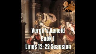 Aeneid Book 1 Lines 1222 Scansion [upl. by Borchert74]