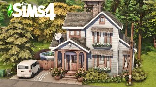 House For A Small Family with Basement  No CC  The Sims 4 [upl. by Subak]