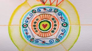 5 Mandalas in 9 Minuten  Ulrike Hirsch [upl. by Bein551]