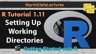 Setting Up Working Directory in R  R Tutorial 111  MarinStatsLectures [upl. by Elyn]