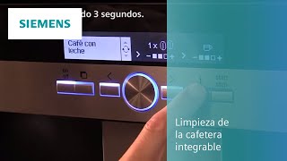 Así puedes limpiar tu la cafetera integrable  SIEMENS [upl. by Rogergcam]