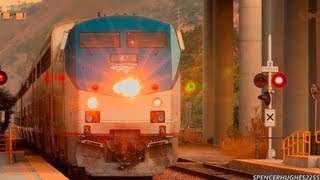 HIGH SPEED Amtrak Trains  Sorrento Valley  Bonus shot September 1st 2013 [upl. by Mcarthur]