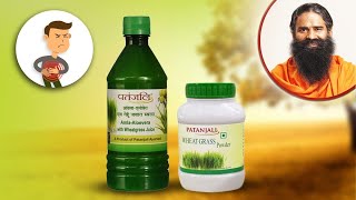 Effective Health Benefits Of Wheatgrass  Patanjali Wheat Grass Powder [upl. by Bjork]