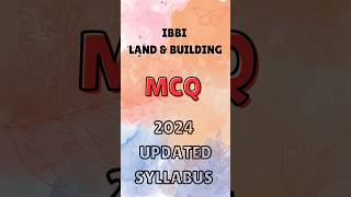 IBBI Land amp Building Valuation Exam 2024  MCQ  2 [upl. by Carie518]