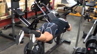 Ironmaster Lying Leg Curls with Lee Priest [upl. by Yekram532]