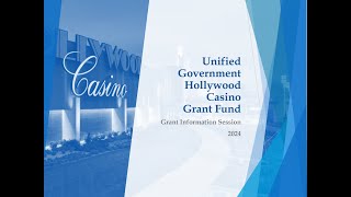 312024  Hollywood Casino Grant Information Session [upl. by Viccora]