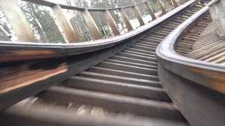 TusenFryd  Attraksjon  ThunderCoaster  POV [upl. by Sokairyk]