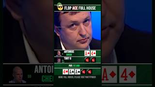 Flop Ace full house😲 poker [upl. by Ragde]