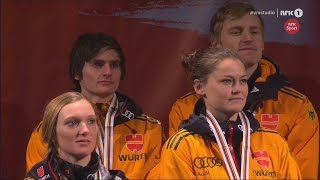 Deutschland holt Gold im Mixed Ski Weltmeisterschaft 2015 Carina Vogt  Severin Freund  DSV WM [upl. by Sigrid]