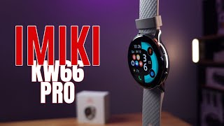 Xiaomi Imilab Imiki KW66 Pro  Smartwatch Baixo Custo Faz e recebe ligações Tela Grande Amoled [upl. by Gauldin]