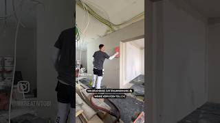 Wände verputzen mit Knauf Goldband 🚧 handwerk renovieren altbau renovation [upl. by Danit]