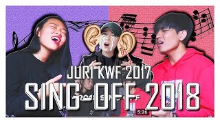 REAKSI JURI KWF 2017 NONTON SINGOFF 2018 REZA vs MOCHI ESKRIM SUB  IDN KOR [upl. by Aili259]