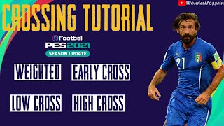 PES 2021  Crossing And Lofted Pass Tutorial [upl. by Anum242]