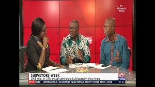 Surveyors Week  The Pulse on JoyNews 14220 [upl. by Sivi]