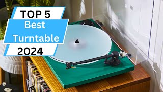 💽 TOP 5 Best Turntable 2024 [upl. by Annoiek]