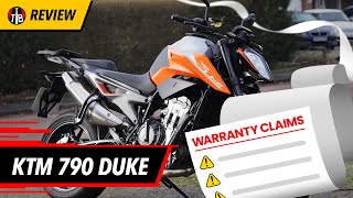 KTM 790 Duke  Brief ownership and many warranty claims review [upl. by Nyral446]