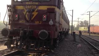 INDIAN RAILWAYS 3in1 clip Dual Electric freight locos attach sequence to coal rake [upl. by Grigson]