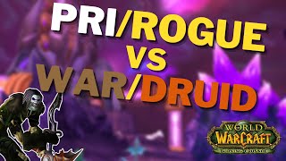 Mir  Rogue Priest Vs Warrior Druid  Classic TBC Rogue Arena PvP [upl. by Stanway]