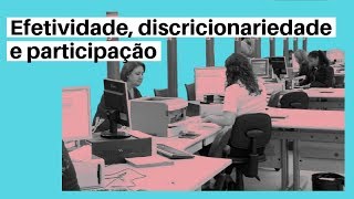 Efetividade discricionariedade e participação [upl. by Kamila]