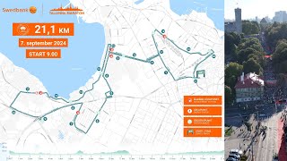 Swedbank Tallinna Maratoni 21km poolmaratoni RADA 2024 [upl. by Lederer]