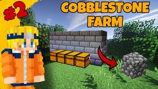 Minecraft fastest cobblestone farm  121 [upl. by Folsom646]