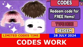 CODES UPD 1 Collect for UGC ROBLOX  JULY 28 2024 [upl. by Llerrit625]