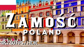 Zamość Poland 🇵🇱 4K 60 FPS HDR  Rynek w Zamościu [upl. by Lindgren]