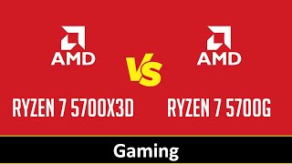 RYZEN 7 5700X3D vs RYZEN 7 5700G [upl. by Camroc]