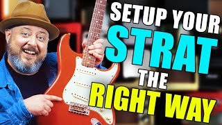 How to Setup Your GUITAR for Beginners Strat Edition [upl. by Darooge]