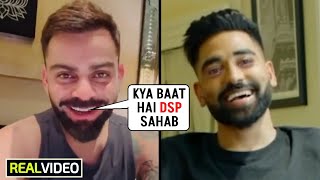 DSP Moh Sirajs eyes filled with tears when Virat Kohli himself congratulates him in Video call [upl. by Simmie]