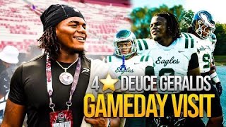 4 Star Prospect Deuce Geralds Game Day Visit  South Carolina vs LSU [upl. by Joacima]