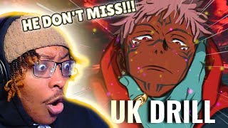 NAHHH THIS WENT CRAZYY   SUKUNA RAP King Of The Curses Jujutsu Kaisen UK Drill REACTION [upl. by Tterab]