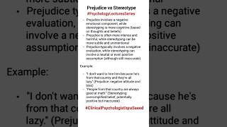 Prejudice vs Stereotype difference  Social Psychology Lectures  Clinical Psychologist Iqra Saeed [upl. by Nogam]