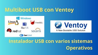 Multiboot USB Ventoy Instalador USB con varios Sistemas Operativos [upl. by Ahsenal998]