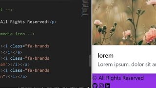 Responsive FooterTailwindCSS FontAwesome WebDevelopment FooterDesignCSSFramework FrontendDev [upl. by Yrram464]