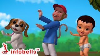 Bandar Mama Pahan Pajama Balgeet  Hindi Rhymes for Children  Infobells [upl. by Attelliw]