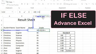 IF Formula in Excel With Multiple Conditions  If Else Statement in Excel  Nested IF And Or [upl. by Zitvaa]