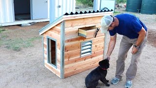 DIY Dog House for our new puppy  Quick and Easy How to [upl. by Nahtaoj]