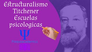 Estructuralismo  escuelas psicologicas  historia de la psicologia  Titchener psiqueacademica [upl. by Attolrahc]