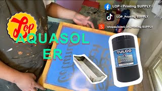 How to apply photo emulsion using AQUASOL ER tulco emulsion [upl. by Laural]