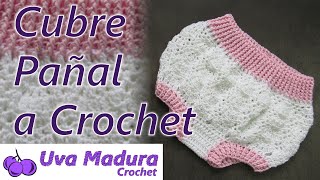 👼¡Adorable CUBREPAÑAL PANTY a CROCHET 👶Aprende a Tejer este hermoso accesorio para tu BEBE [upl. by Hosfmann640]