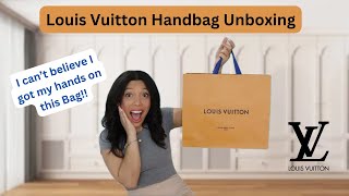 Louis Vuitton Handbag Unboxing  Did I Make The Right Choice  First Impressions [upl. by Licht]